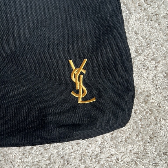 Yves Saint Laurent Black and Gold Tote Bag - Picture 2 of 10